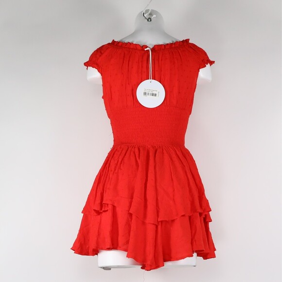 Princess Polly Jumpsuit love galore Romper Red ruffle cute tailgate - Picture 2 of 5